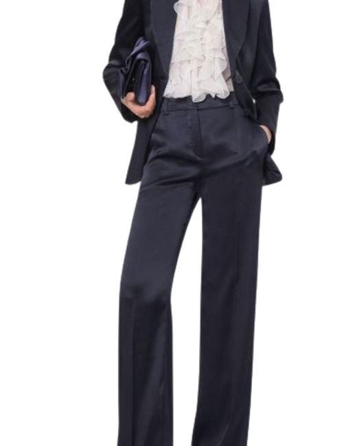 Alberta Ferretti Blue Single-Breasted Jacket
