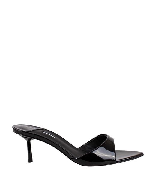 Le Silla Black Bella Vinyl Mule