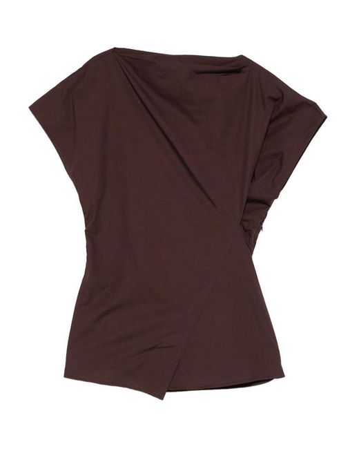 Soeur Purple Asymmetric Cut T-Shirt