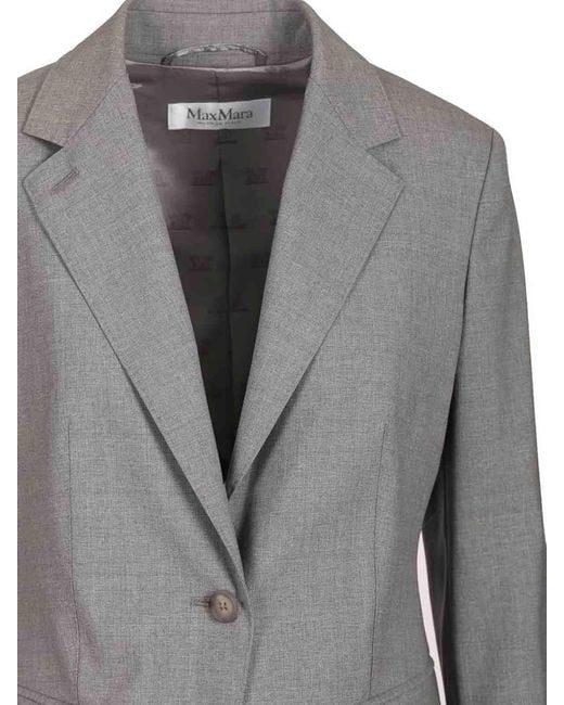 Max Mara Gray Wool Blazer