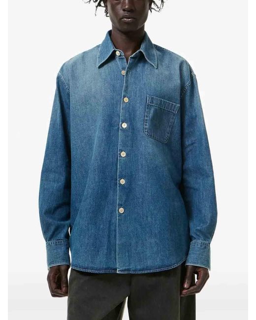 Our Legacy Blue Above Relaxed Shirt for men