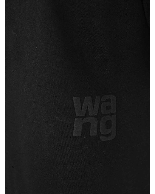 Alexander Wang Black Essential Jersey Short Tee Puff Logo