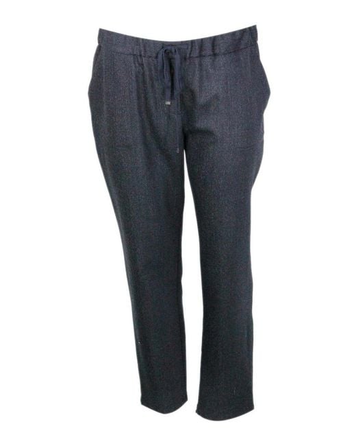 Lorena Antoniazzi Blue Trousers