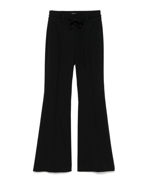 ROTATE BIRGER CHRISTENSEN Black High-.Waist Trousers