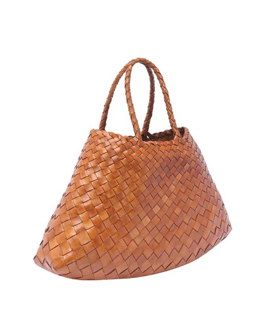 Dragon Diffusion Brown Santa Croce Small Bag