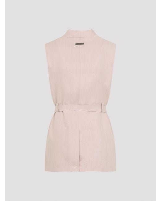 Peserico Natural Linen Gilet