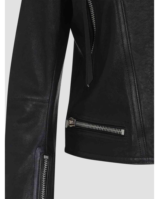 Tom Ford Black Zipped Leather Jacket