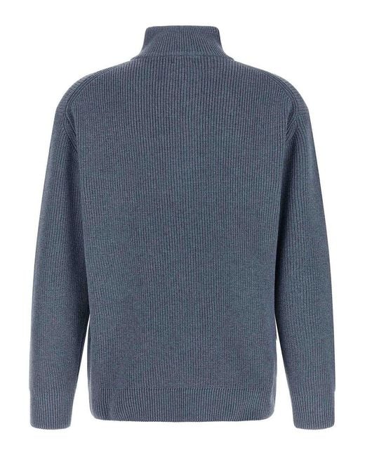 J.W. Anderson Blue Half-Zip Sweater for men