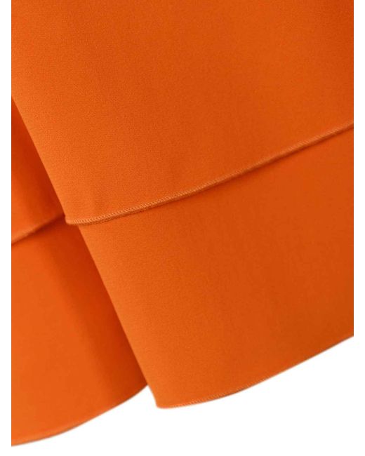 Liviana Conti Orange Draped Top