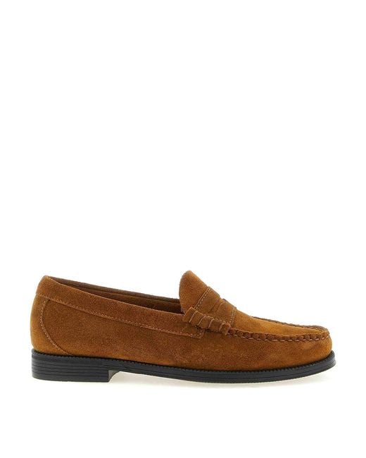 G.H.BASS Brown Easy Weejuns Larson Loafers for men