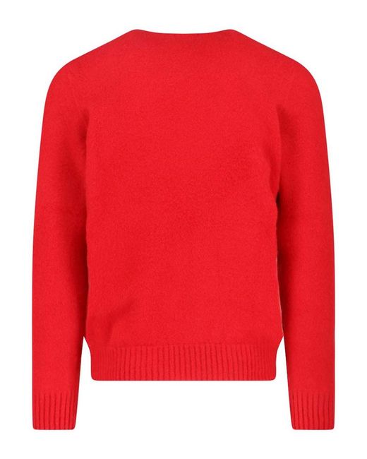 Drumohr Red Cashmere Sweater for men