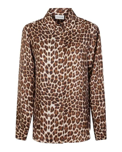 P.A.R.O.S.H. Brown Stain Shirt