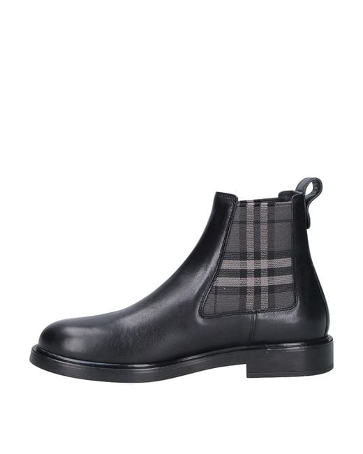 Burberry Black Pembroke Ankle Boots for men