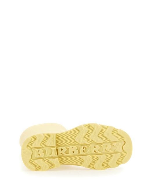 Burberry Yellow Mini Rubber Boots for men