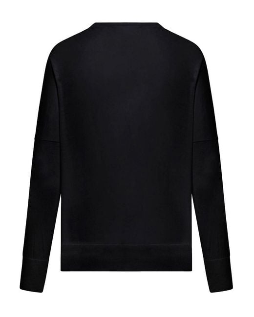 Nome Black Over-Shaved Crew Neck