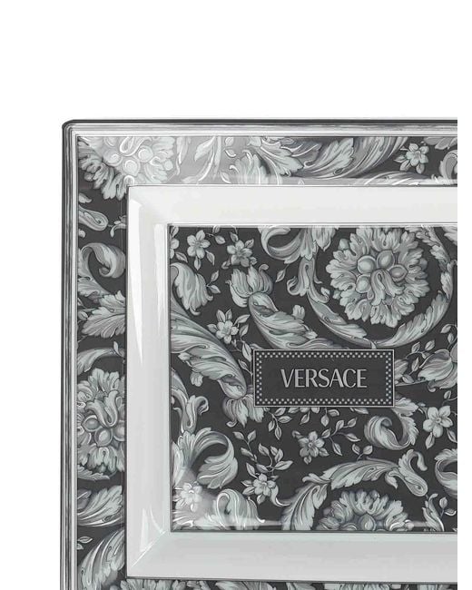 Versace Gray Decorative Serving Plate Baroque