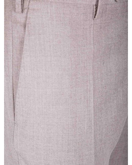 Incotex Gray Chino Slim Fit Trousers for men