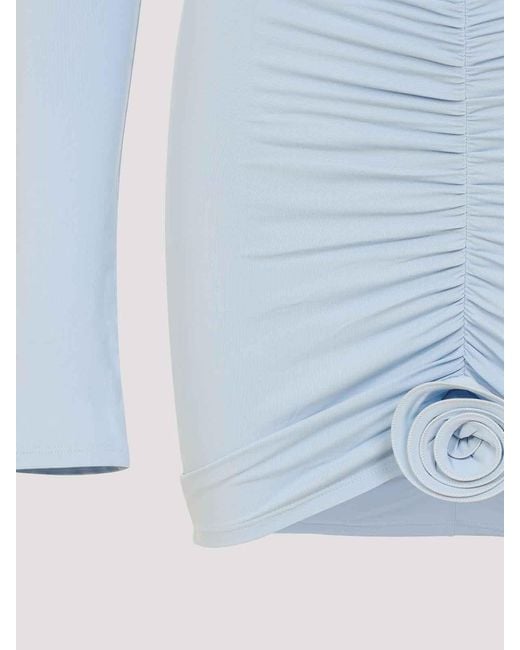 LaRevêche Blue Lillibet Mini Dress
