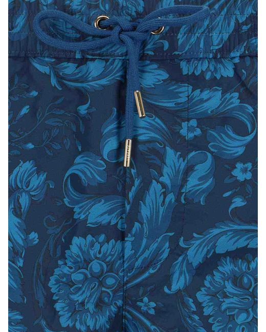 Versace Blue Costume Shorts for men