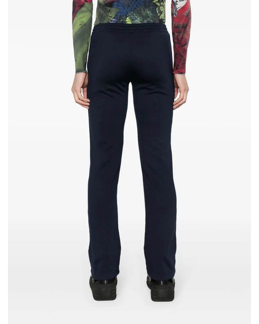 Balenciaga Blue Terry Low-Waist Cotton Pants for men