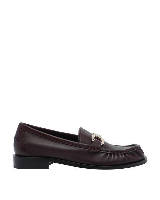 Ferragamo Red Cordovan Gancini Loafers
