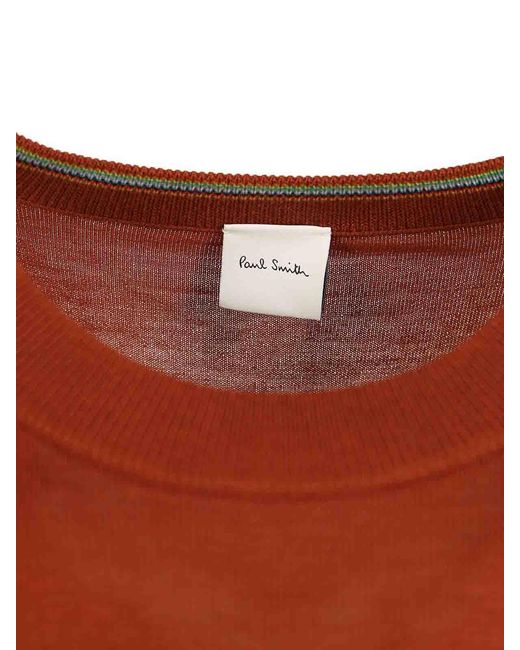 Paul Smith Red Crew Neck Sweater for men