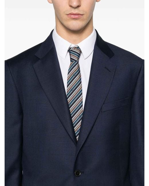 Paul Smith Blue Wool Single-Breasted Suit for men