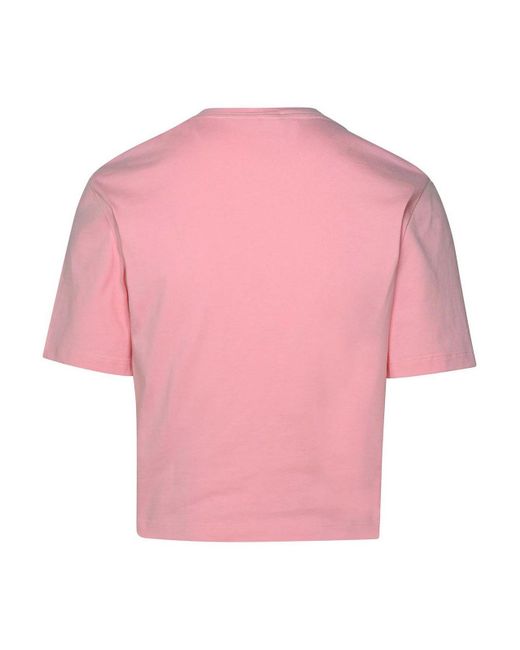 Versace Pink Logo Written T-shirt
