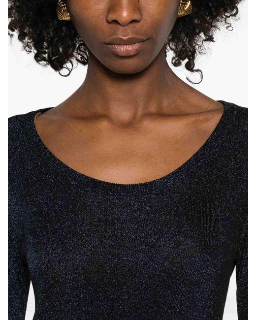 Fabiana Filippi Blue Crewneck Sweater