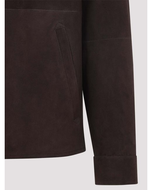 Canali Black Outerwear Jacket for men