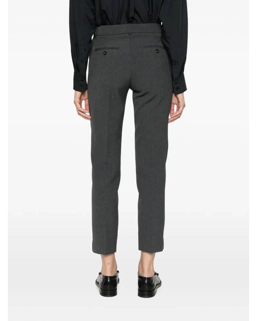 Peserico Gray Straight Leg Trousers