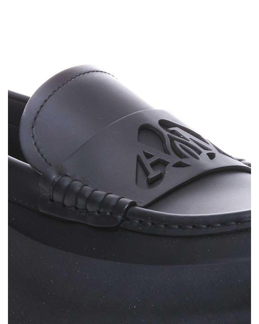 McQueen Blue Loafers for men