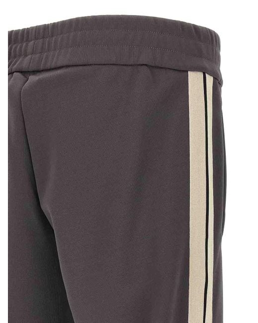 Palm Angels Gray Classico Logo Track Joggers for men