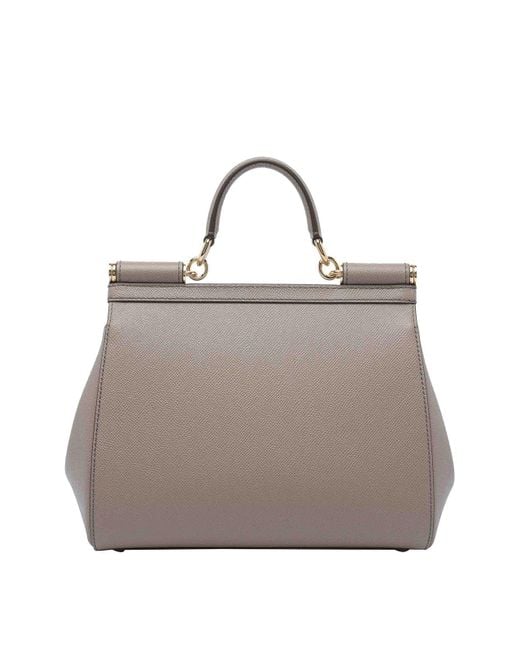 Dolce & Gabbana Gray Big Sicily Handbag