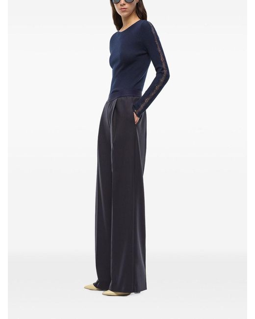 Pinko Blue Phaius Pinstripe Trousers