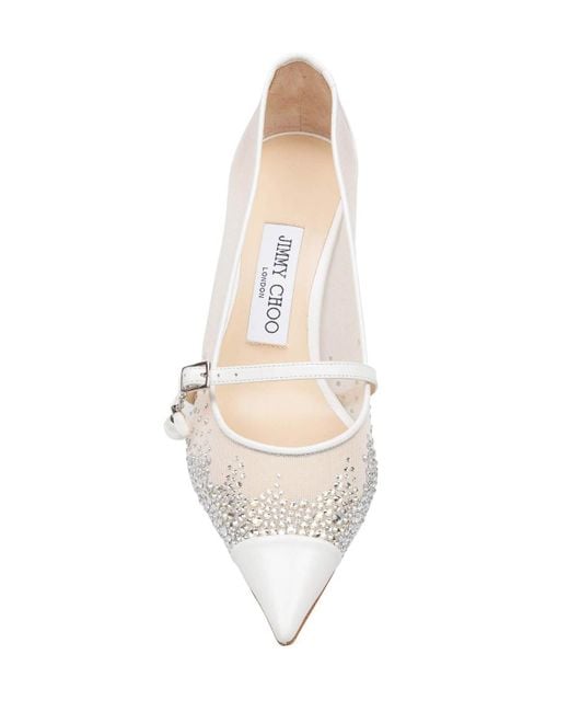 Jimmy Choo White Decollete Aren 65 Tkw