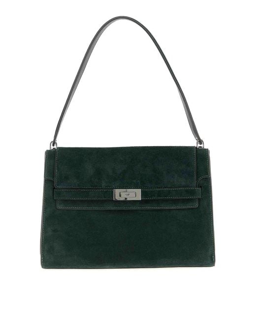 Tory Burch Green Lee Radziwill Large Shoulder Bag