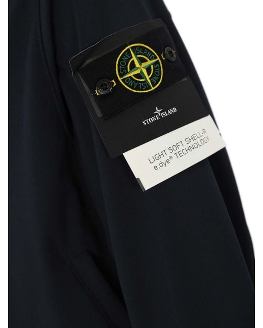 Stone Island Blue Light Soft Shell Jacket 4100090 for men