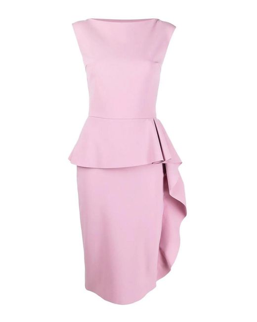 La Petite Robe Di Chiara Boni Pink Margret Boat Neck Dress