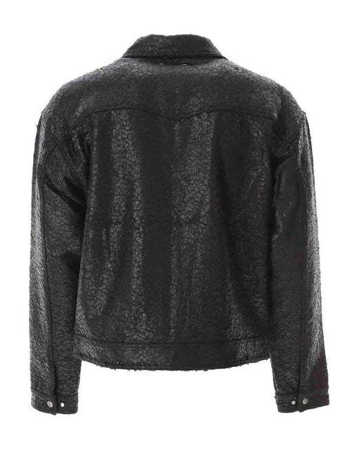 ANDERSSON BELL Black Morato Zip-Up Jacket for men
