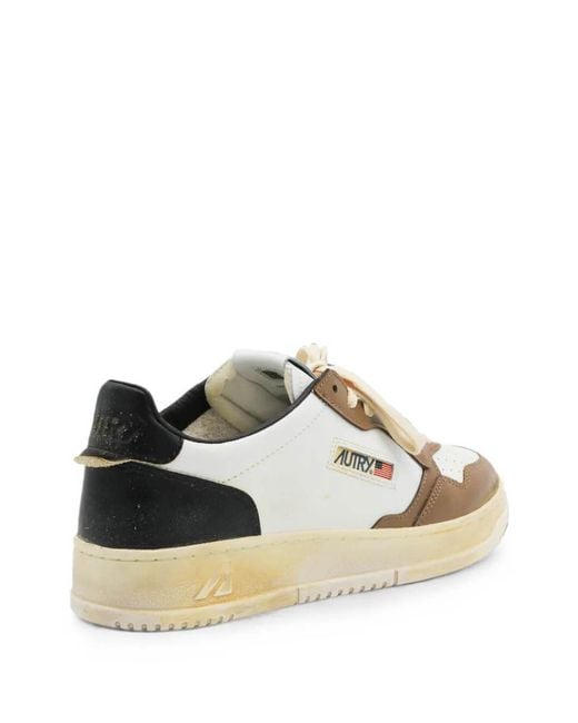 Autry White Sup Vint Low for men
