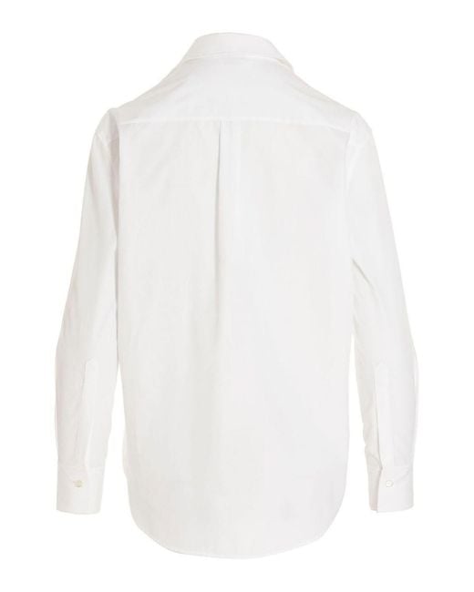 McQueen White Cotton Button-Down Shirt