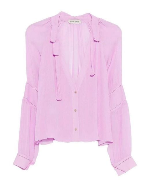 Alberta Ferretti Pink Shirt