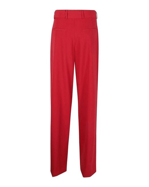 Dries Van Noten Red Peaches Bis Trousers