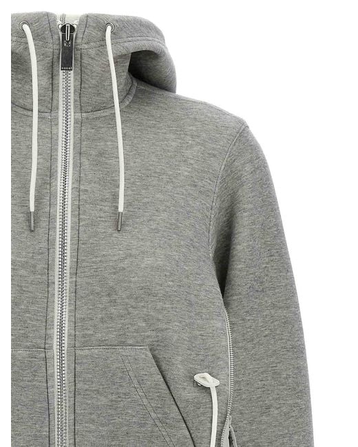 Sacai Gray 'Sponge' Hoodie
