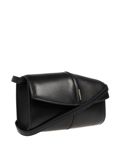 Jil Sander Black Wallet With Strap