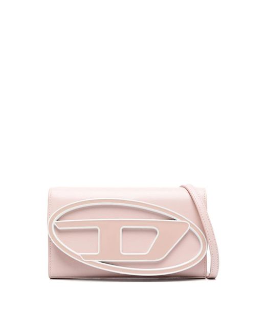 DIESEL Pink Logo Wallet