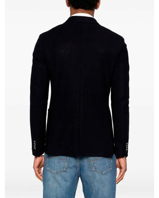 Tagliatore Black 'Montecarlo Jersey' Jacket for men