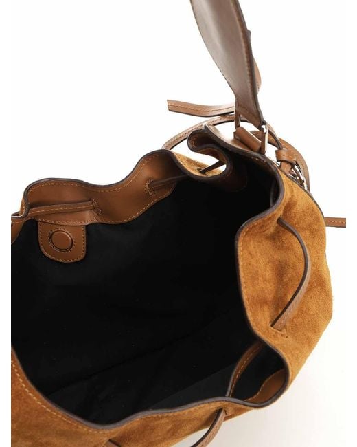 Isabel Marant Brown Bolton Medium Suede Shoulder Bag