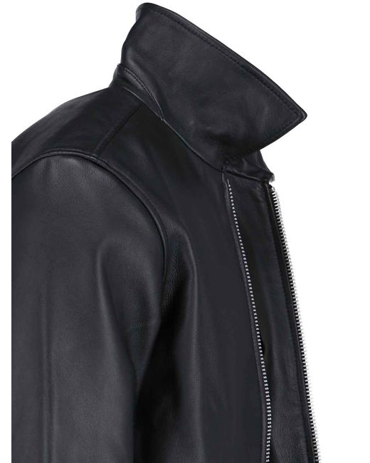sunflower Black Leather Jacket for men